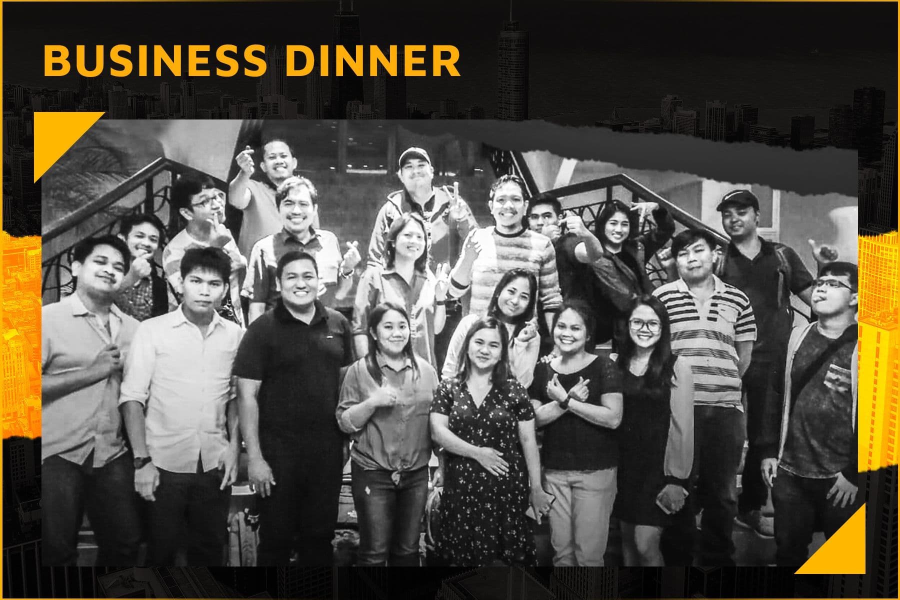 Exchanging ideas over a good meal always gets the best results.